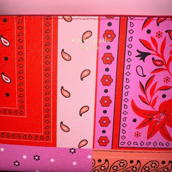 Kate Spade Pink Tote Bag with detachable clutch and dust bag. - Picture 7 of 11